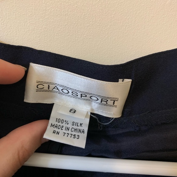 Real Silk High Waisted Pants - Picture 2 of 4